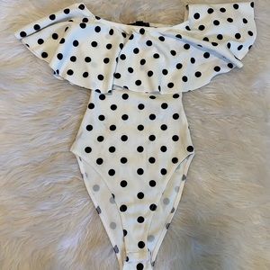 Polka Dotted Bodysuit
